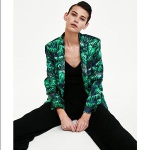 Zara Jungle Print Blazer